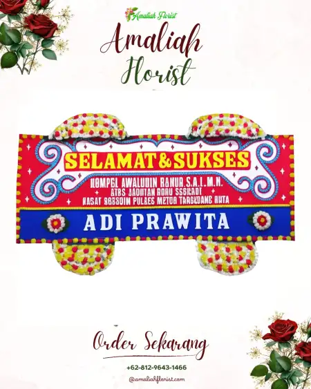 Papan Bunga Ucapan Selamat Venue Wedding Gunung Putri